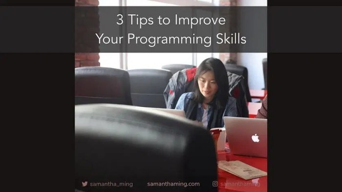 Tips for improving programming skills