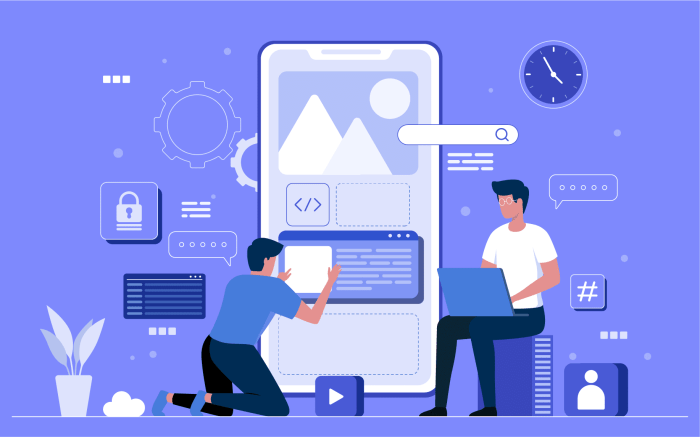 Mobile app development programming